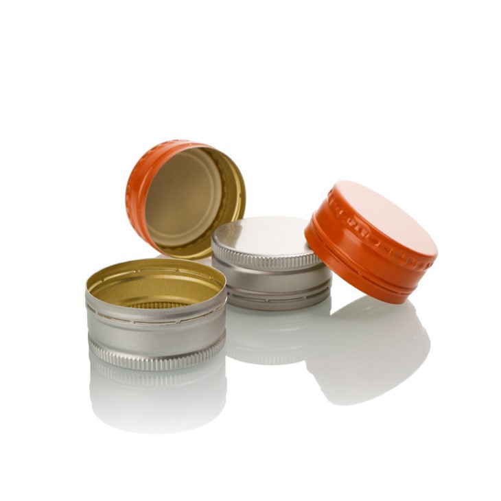 28mm Orange Aluminum Bottle Caps high quality