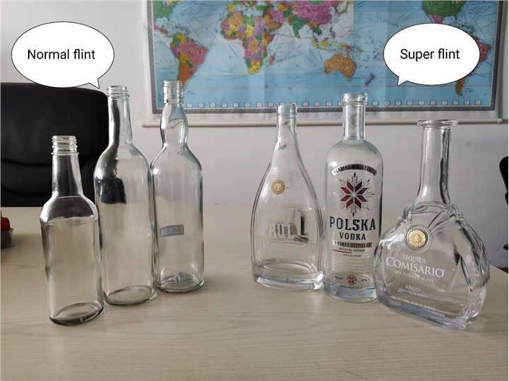 750ml Whiskey Rum Extra Glass Bottle