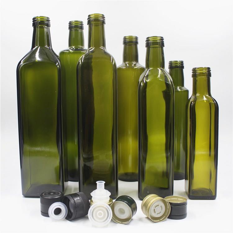 Dark Green Olive Oil Glass Bottle Dark Green Olive Oil Glass Bottle
